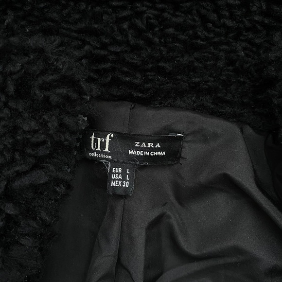 Zara TRF Collection Teddy Fleece Bomber Jacket - Picture 14 of 14